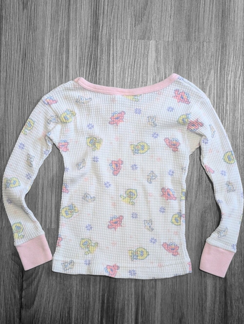 Y2K Sesame Street Kids Pj Top - Picture 2 of 6